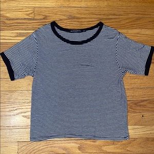 Black & White Striped Top